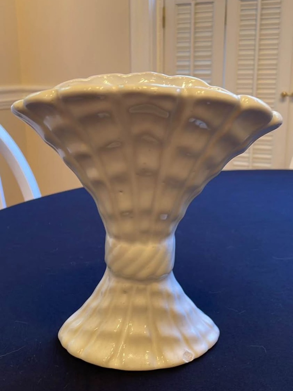 Rare Bauer Atlanta Pottery Fluted Vase